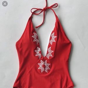 Size Small dancing rose one piece swimsuit